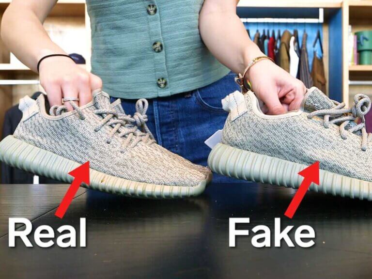 Real shoes and fake shoes